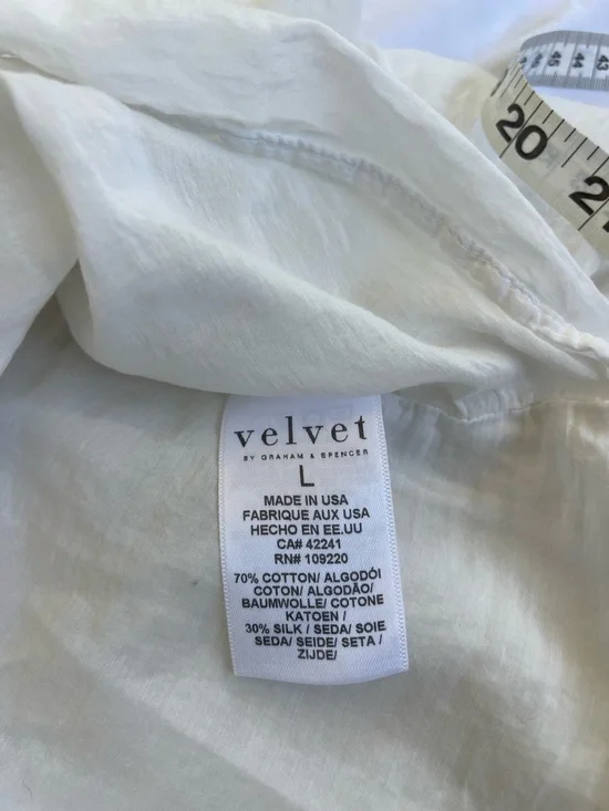 Cotton Silk Blend Romantic Lightweight M/L Tiered Lined Midi Dress - Picture 9 of 9